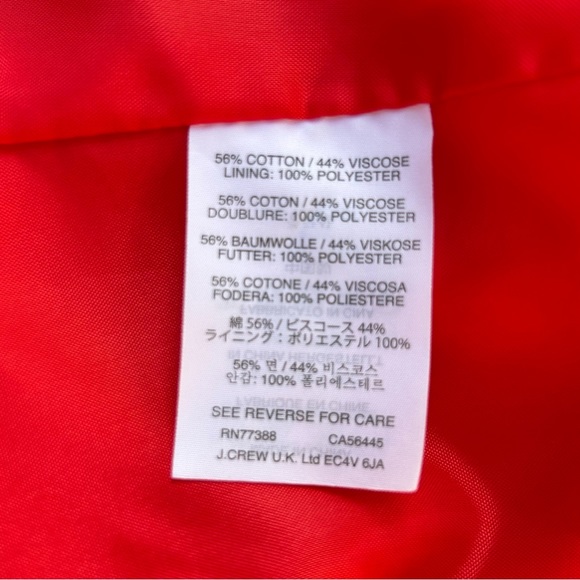 J. Crew red cap sleeve fit and flare dress | size 6 - Picture 13 of 13